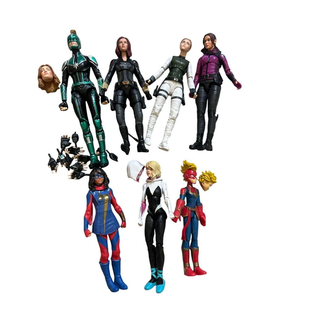 Marvel Action Figures - Spider Gwen Black Widow Hawkeye